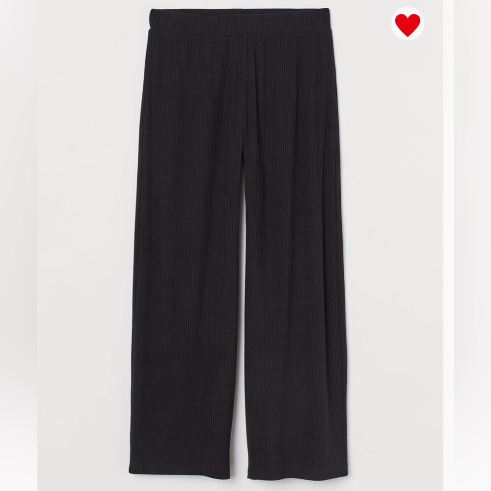 h&m ribbed straight leg pants, new with tags!